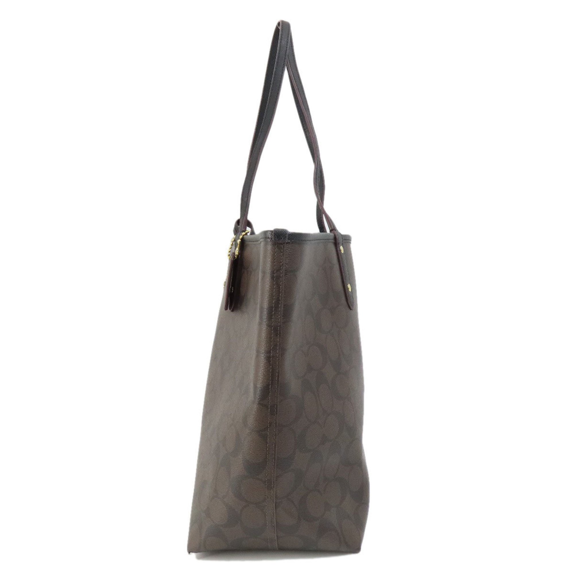 Coach F36658 Reversible Signature Tote Bag PVC Women's COACH