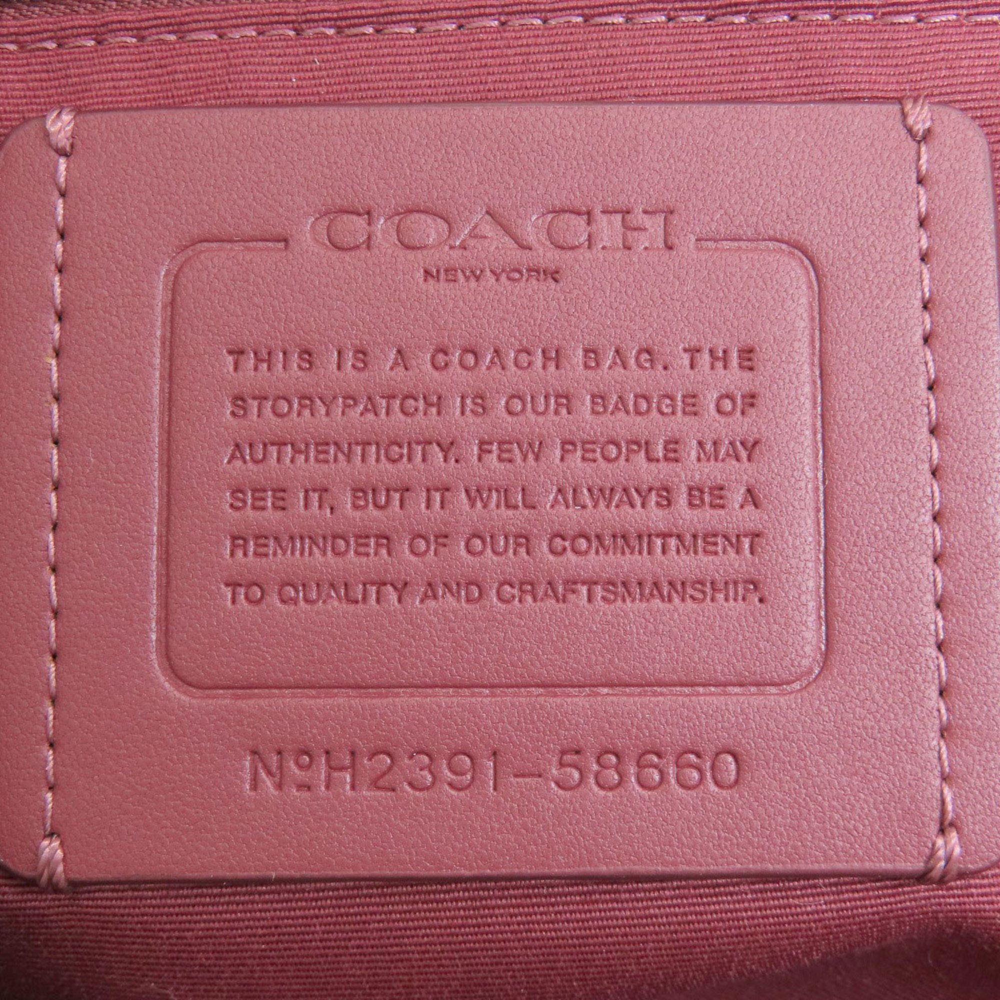 Coach 58660 Derby Tote Bag Leather Women's COACH