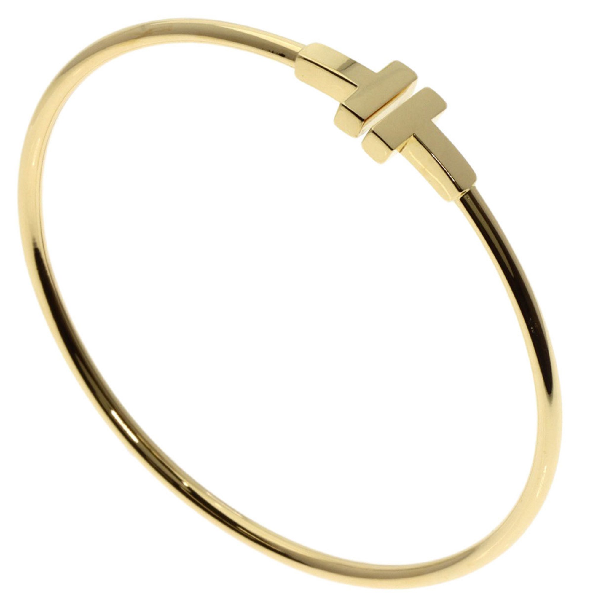 Tiffany T-wire bangle large size bracelet K18 yellow gold ladies TIFFANY&Co.