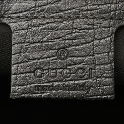 Gucci GG Canvas Handbag Tote Bag 137396 Black Leather Women's GUCCI