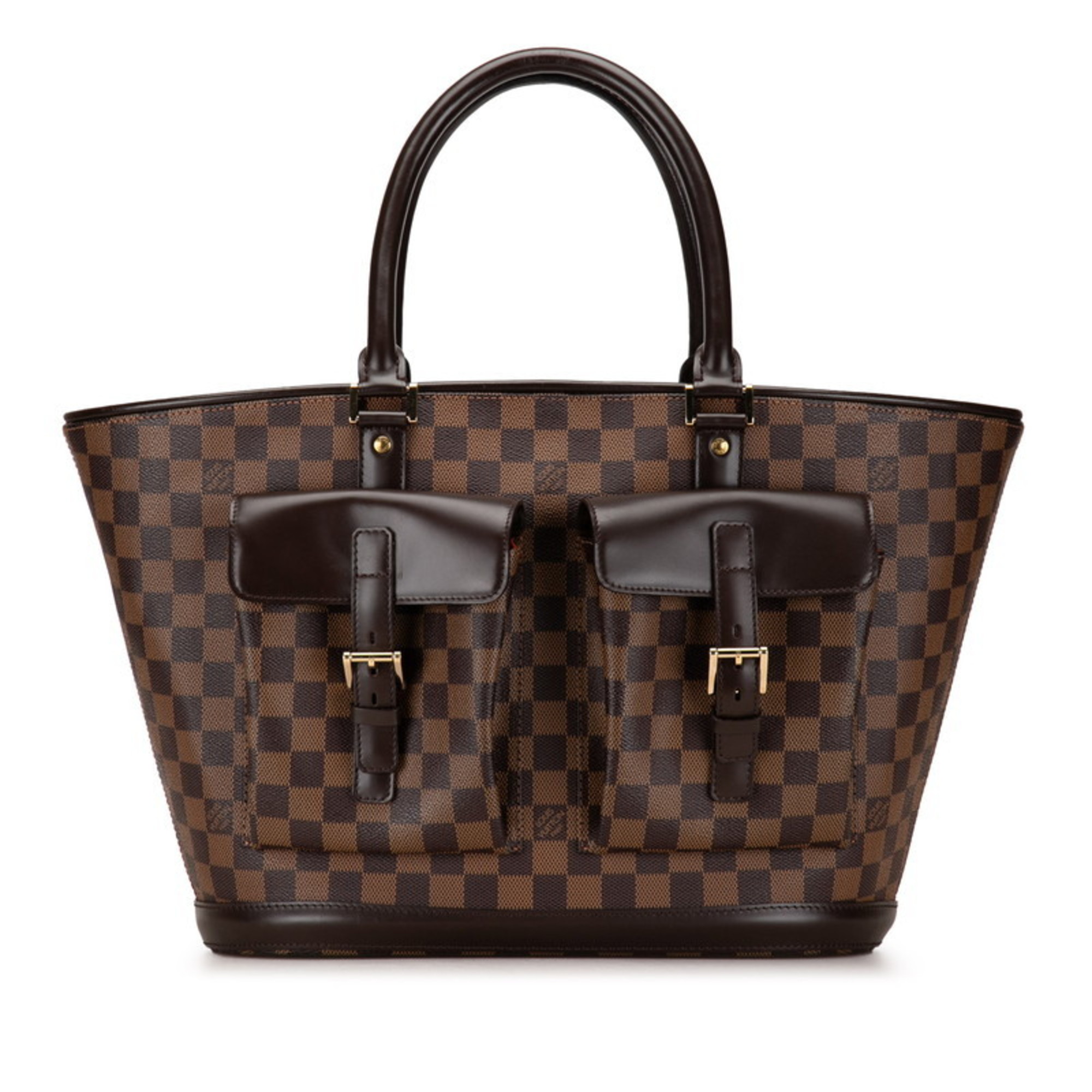 Louis Vuitton Damier Manosque GM Handbag Tote Bag N51120 Brown PVC Leather Women's LOUIS VUITTON