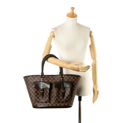 Louis Vuitton Damier Manosque GM Handbag Tote Bag N51120 Brown PVC Leather Women's LOUIS VUITTON