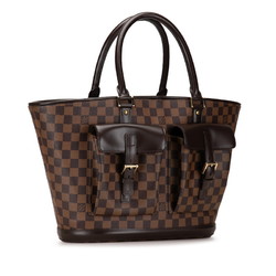 Louis Vuitton Damier Manosque GM Handbag Tote Bag N51120 Brown PVC Leather Women's LOUIS VUITTON