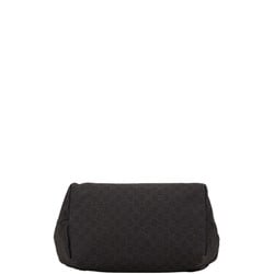 Gucci GG Canvas Handbag Tote Bag 30501 Brown Black Leather Women's GUCCI