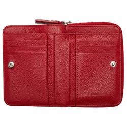 Saint Laurent YSL Bi-fold Wallet Compact GUE414661 Red Leather Women's SAINT LAURENT