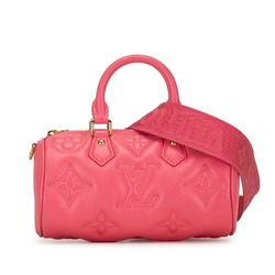 Louis Vuitton Monogram Papillon BB Handbag Chain Shoulder Bag M59826 Pink Calf Leather Women's LOUIS VUITTON