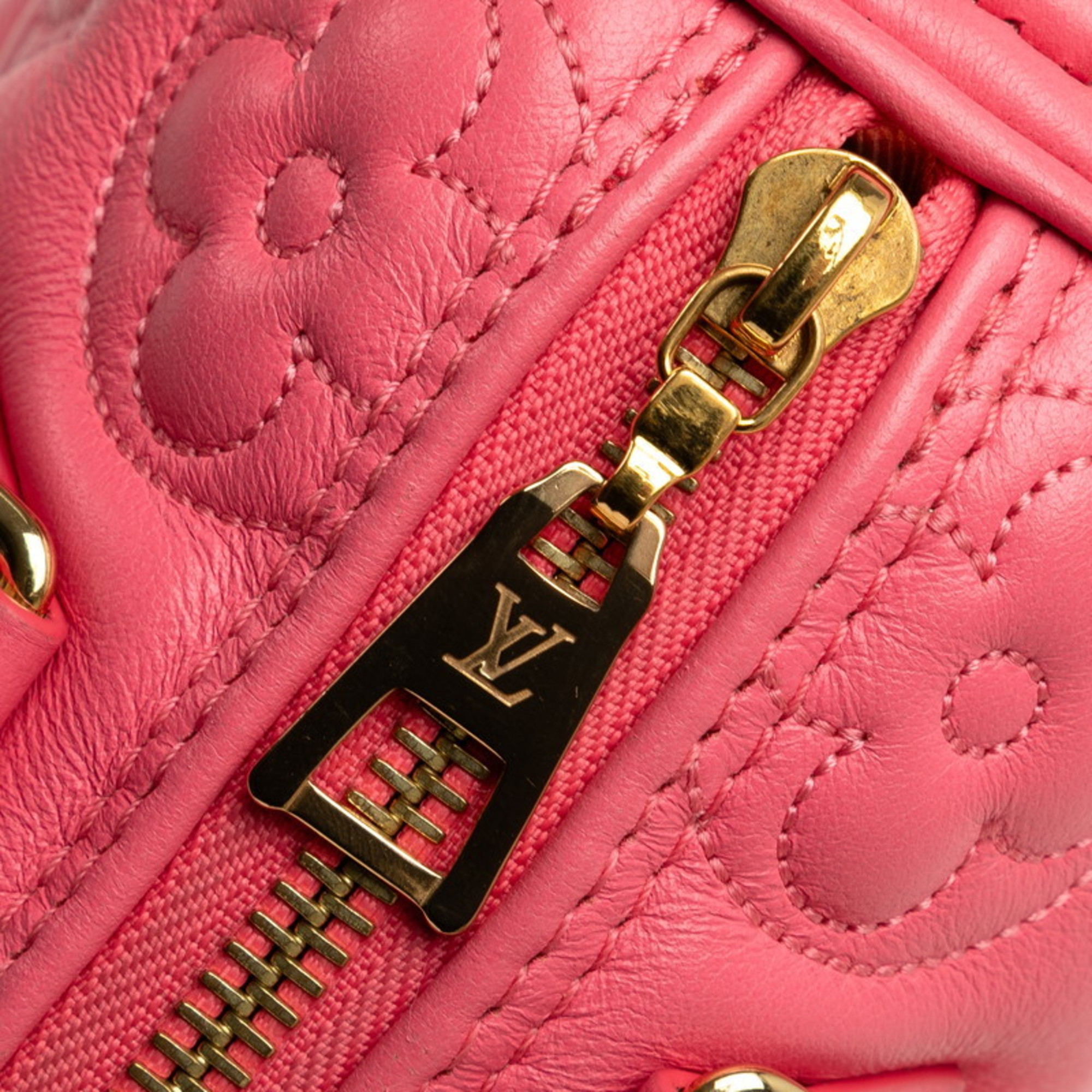 Louis Vuitton Monogram Papillon BB Handbag Chain Shoulder Bag M59826 Pink Calf Leather Women's LOUIS VUITTON