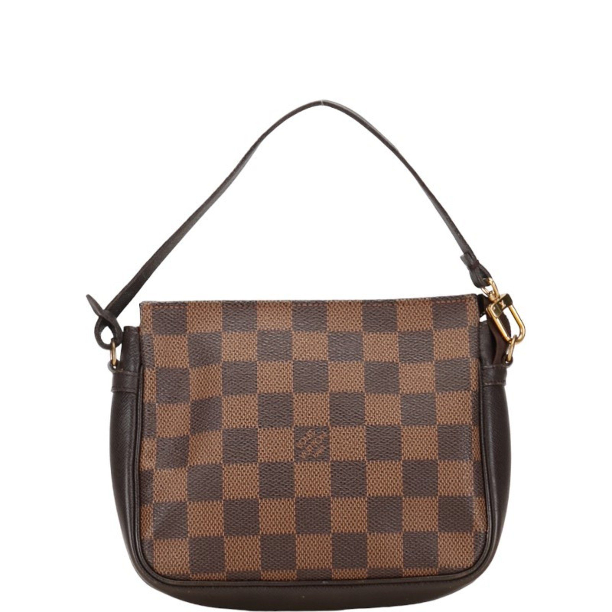 Louis Vuitton Damier Truth Makeup Pouch Shoulder Bag N51982 Brown PVC Leather Women's LOUIS VUITTON