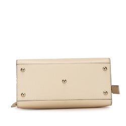 Gucci Interlocking G Soho Handbag Shoulder Bag 607722 Beige Leather Women's GUCCI
