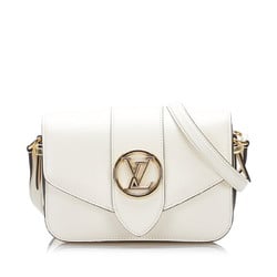 Louis Vuitton LV Pont Neuf Shoulder Bag M55950 Crème White Smooth Leather Women's LOUIS VUITTON