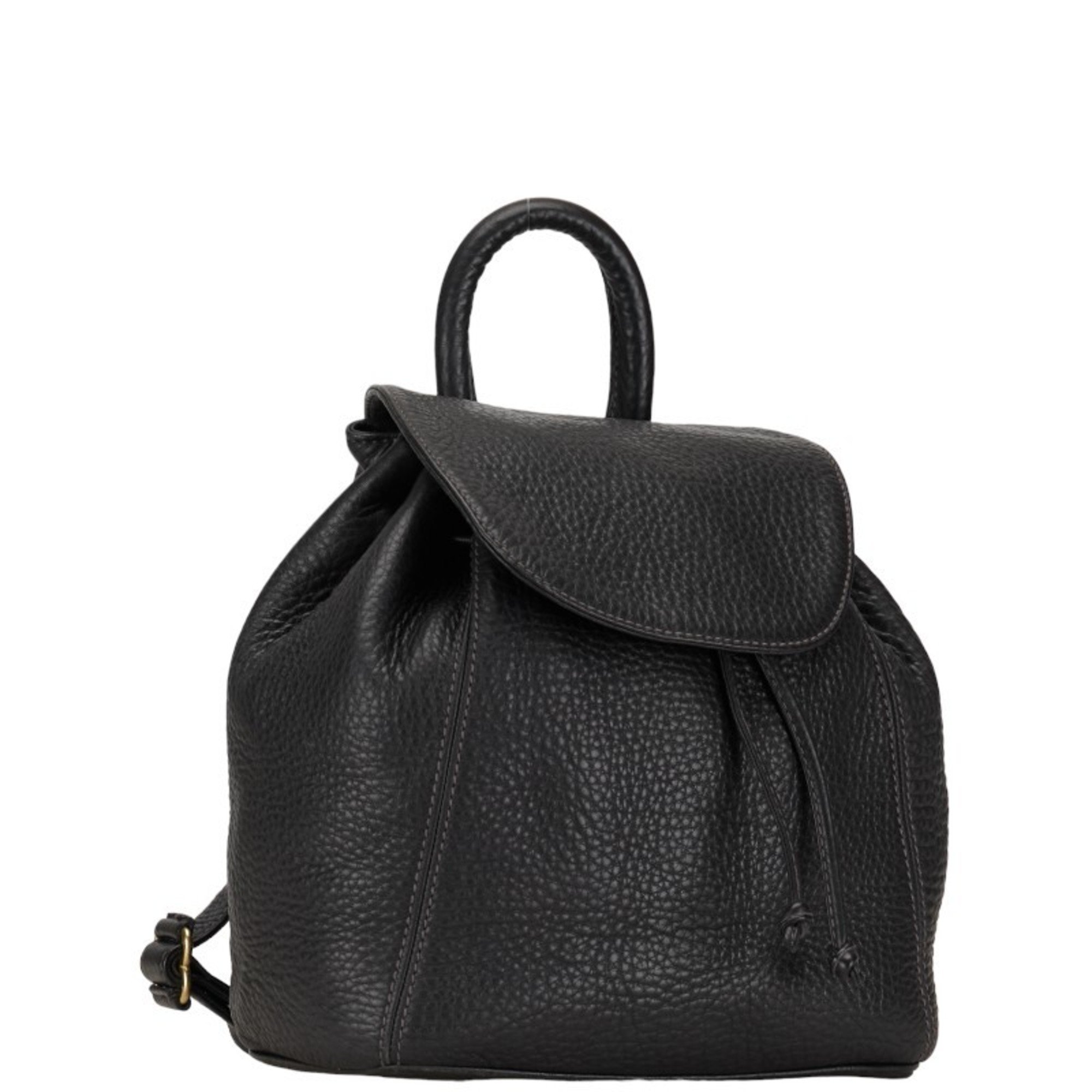 Coach Peppled Backpack 4911 Black Leather Women's COACH