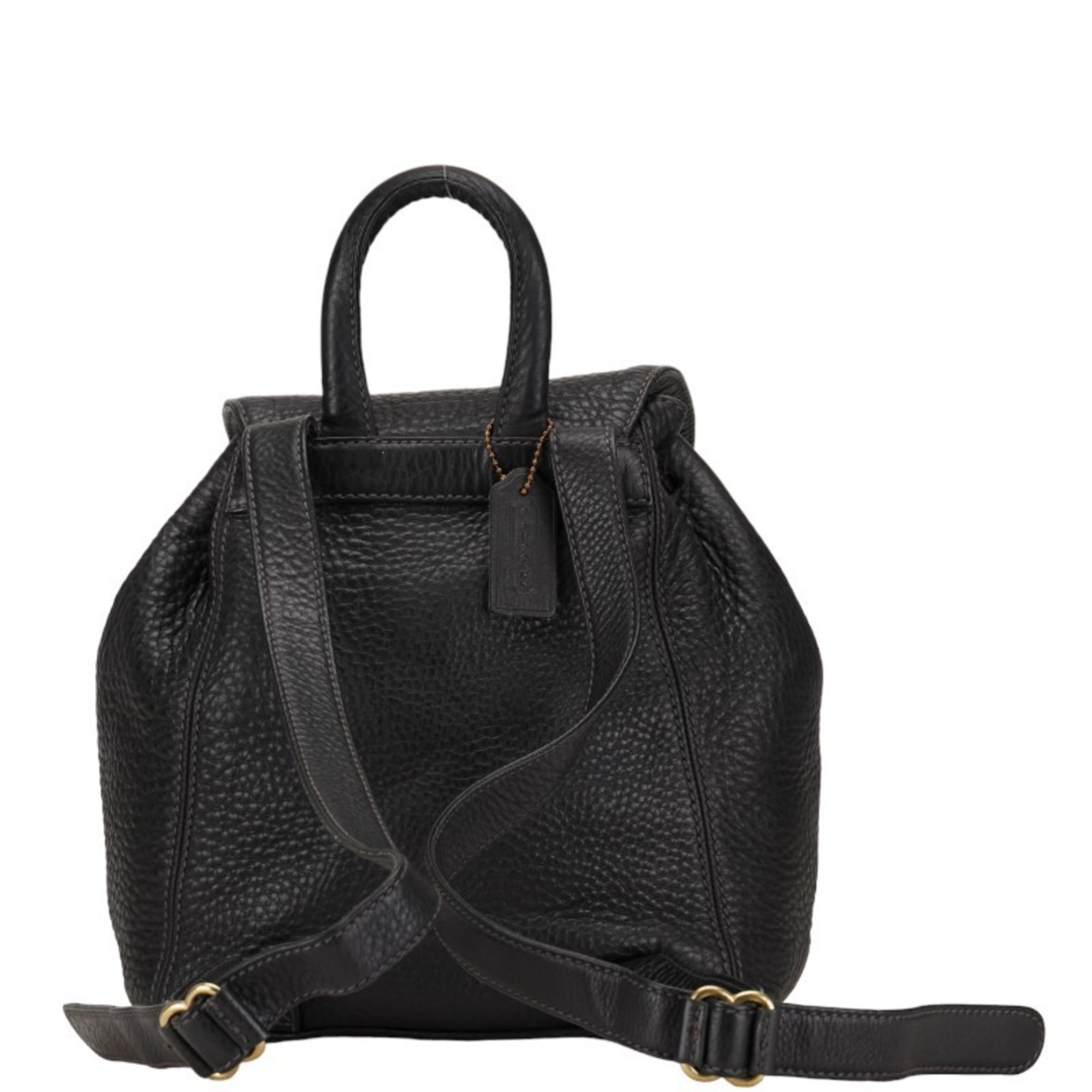 Coach Peppled Backpack 4911 Black Leather Women's COACH