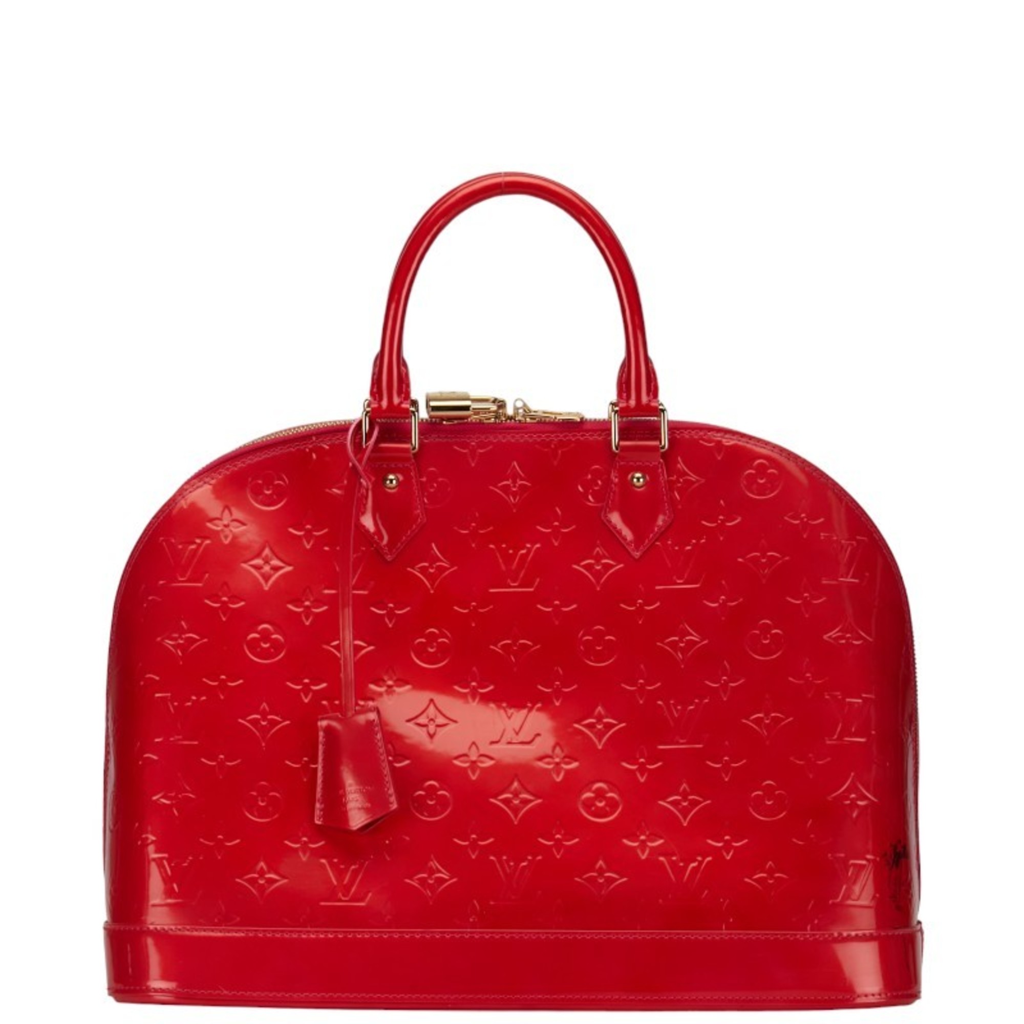 Louis Vuitton Monogram Vernis Alma GM Handbag M93596 Pomme d'Amour Enamel Women's LOUIS VUITTON