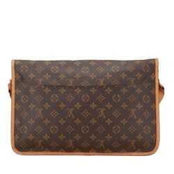 Louis Vuitton Monogram Gibessier GM Shoulder Bag M42249 Brown PVC Leather Women's LOUIS VUITTON