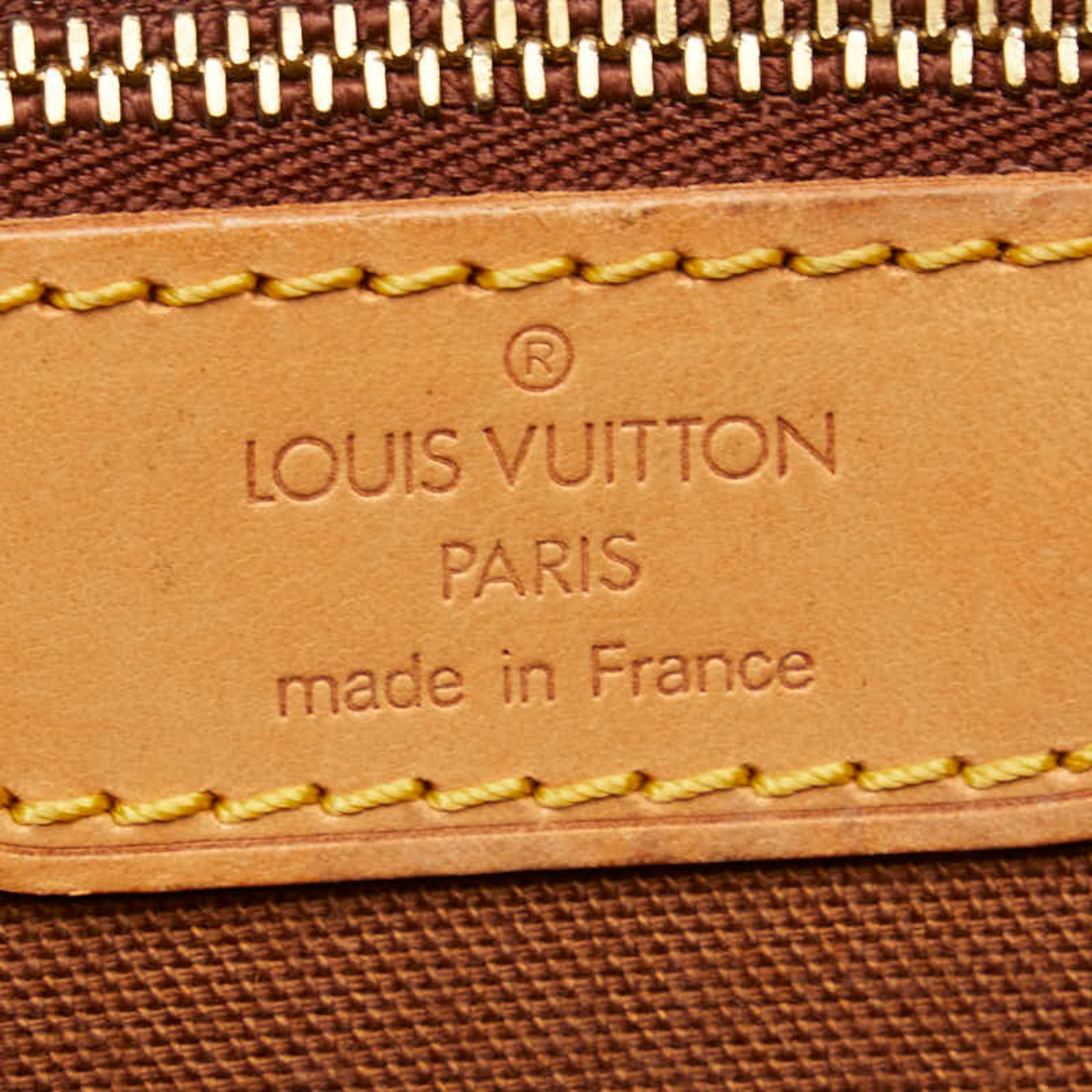 Louis Vuitton Monogram Gibessier GM Shoulder Bag M42249 Brown PVC Leather Women's LOUIS VUITTON