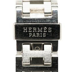 Hermes Clipper Diver Date Watch CL5.210 Quartz White Shell Dial Stainless Steel Women's HERMES
