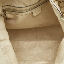 Gucci GG Canvas Bamboo Handbag Shoulder Bag 282315 Beige White Leather Women's GUCCI