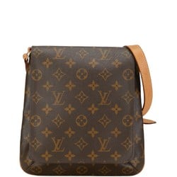 Louis Vuitton Monogram Musette Salsa Short Shoulder Bag M51258 Brown PVC Leather Women's LOUIS VUITTON