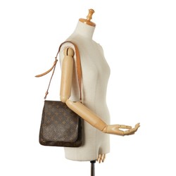 Louis Vuitton Monogram Musette Salsa Short Shoulder Bag M51258 Brown PVC Leather Women's LOUIS VUITTON