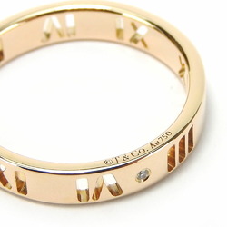 Tiffany & Co. Atlas Diamond Ring, K18PG, Pink Gold, Approx. 4P Diamond, Women's, TIFFANY