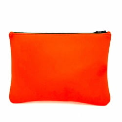 Hermes Pouch Neoban Wave MM Polyamide Elastane Orange Clutch Bag Women's Men's HERMES