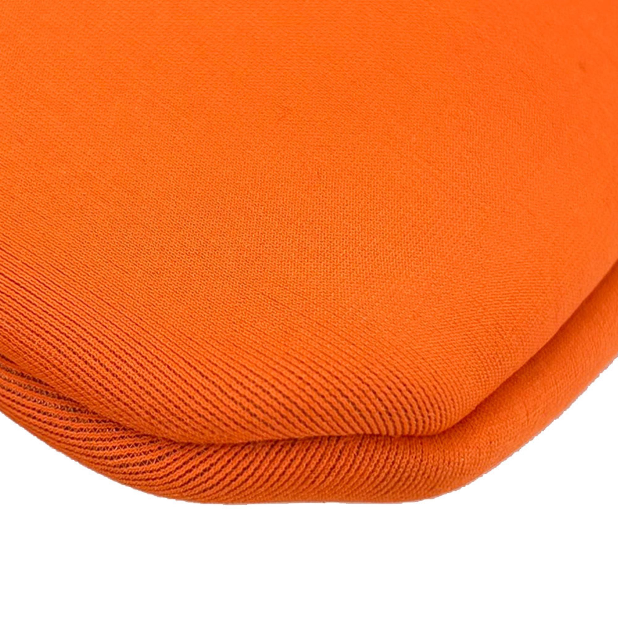 Hermes Pouch Neoban Wave MM Polyamide Elastane Orange Clutch Bag Women's Men's HERMES