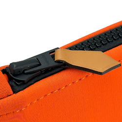 Hermes Pouch Neoban Wave MM Polyamide Elastane Orange Clutch Bag Women's Men's HERMES