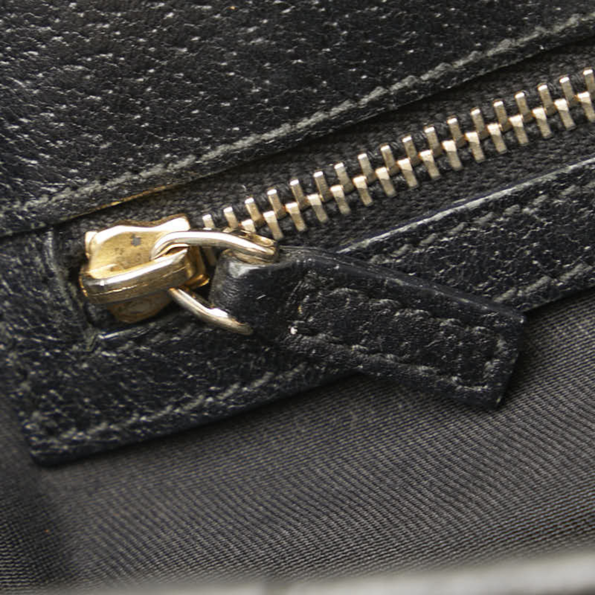 Gucci GG Canvas New Jackie Handbag Tote Bag 145818 Black Leather Women's GUCCI
