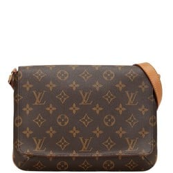 Louis Vuitton Monogram Musette Tango Short Shoulder Bag M51257 Brown PVC Leather Women's LOUIS VUITTON