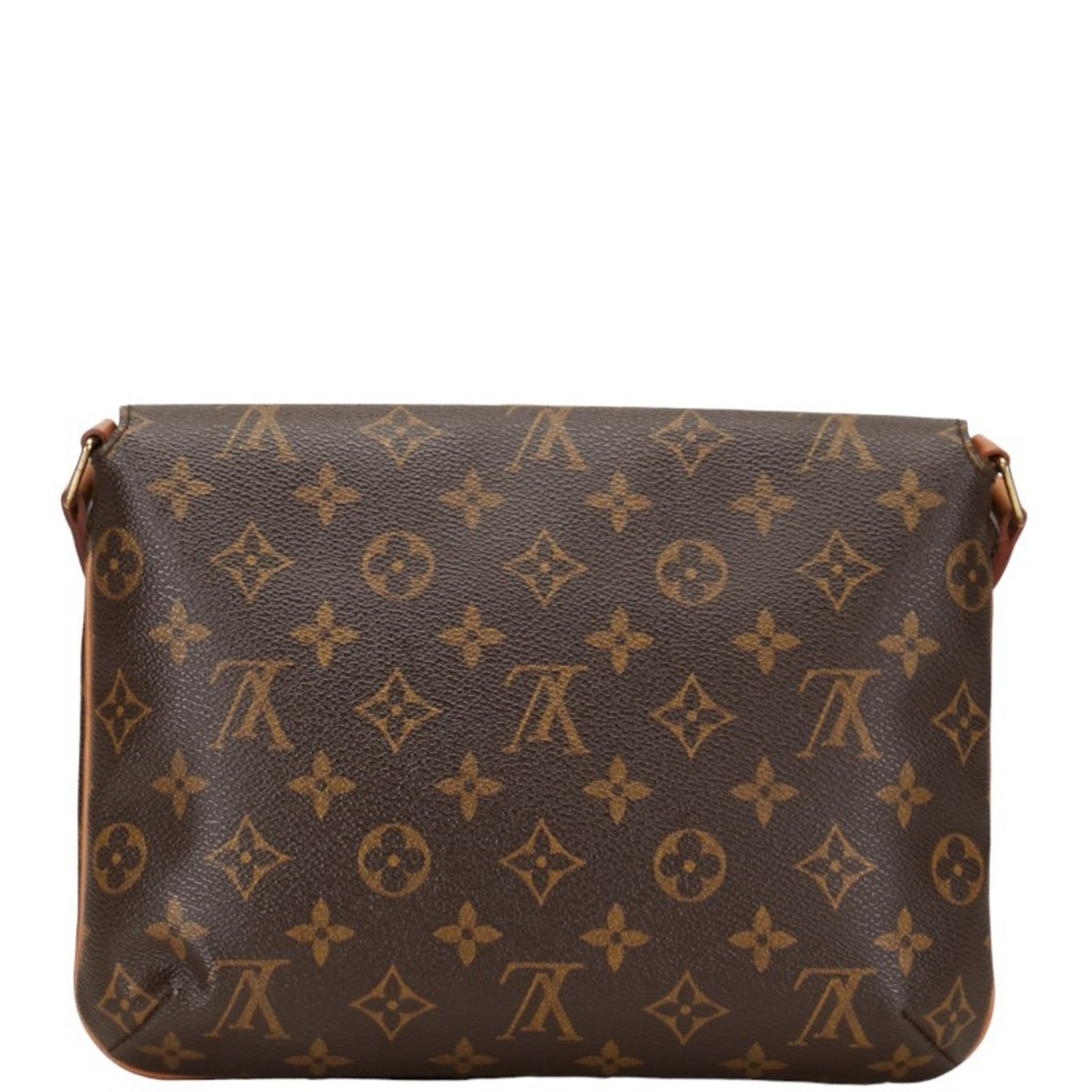 Louis Vuitton Monogram Musette Tango Short Shoulder Bag M51257 Brown PVC Leather Women's LOUIS VUITTON