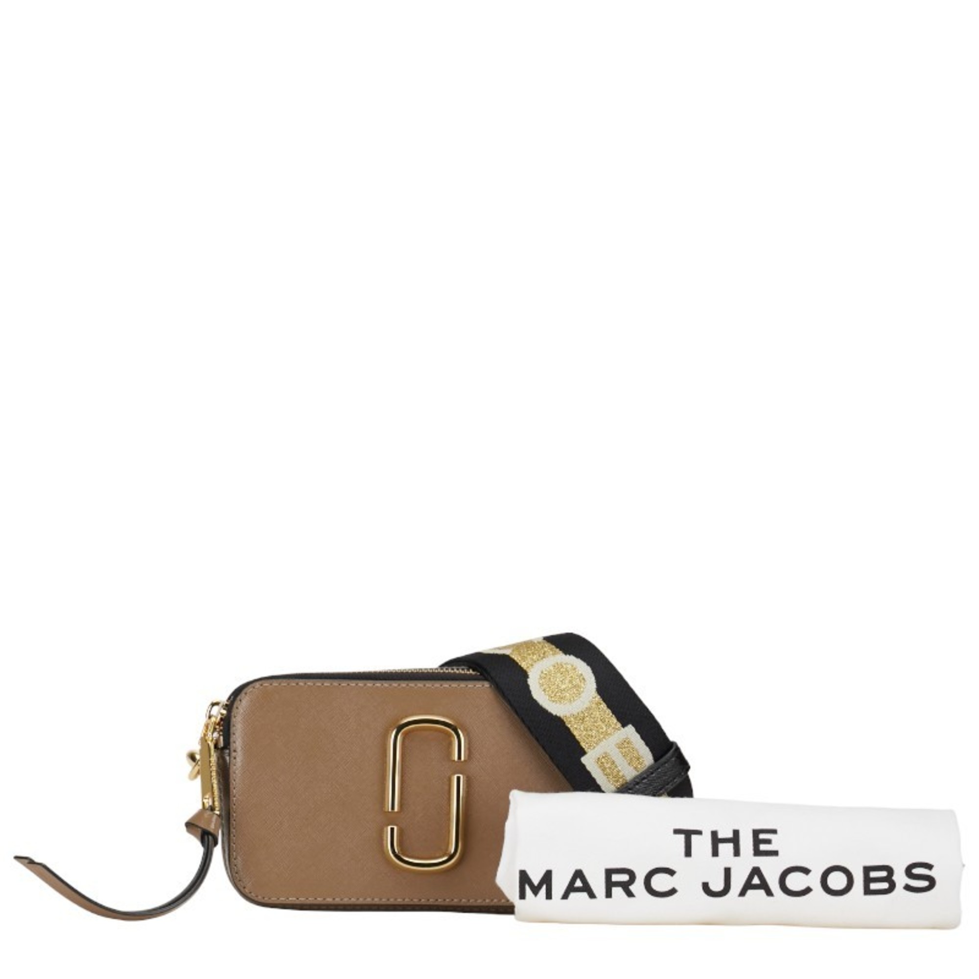 Marc Jacobs Shoulder Bag Brown White Black Leather Women's MARC JACOBS