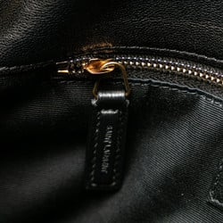 Saint Laurent YSL Puffer Chain Shoulder Bag 577476 Black Gold Leather Women's SAINT LAURENT