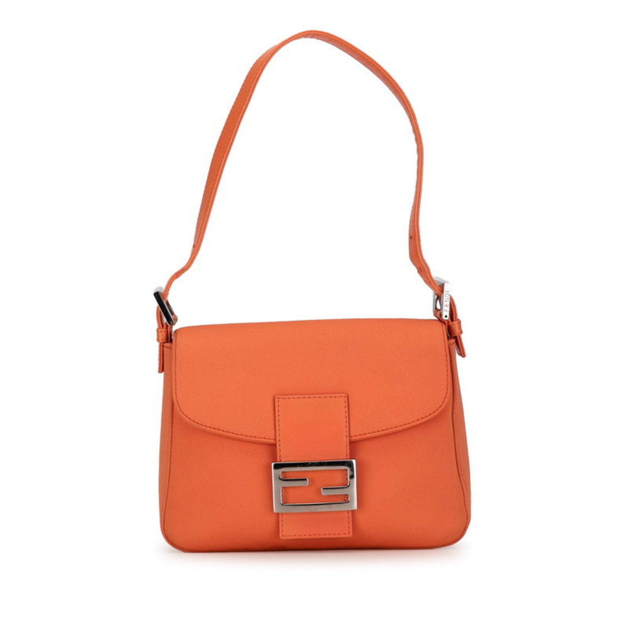 FENDI Mamma Bucket Shoulder Bag 26325 Orange Jersey Women's