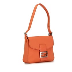 FENDI Mamma Bucket Shoulder Bag 26325 Orange Jersey Women's