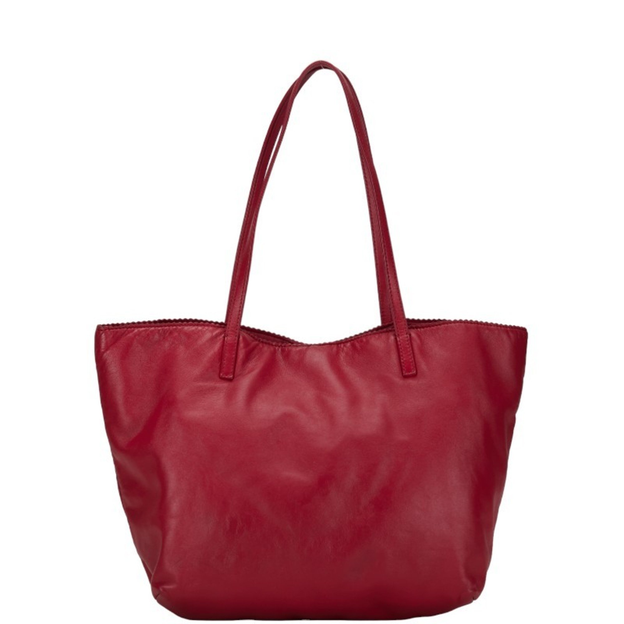 LOEWE Anagram Tote Bag Pink Leather Women's