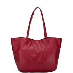 LOEWE Anagram Tote Bag Pink Leather Women's