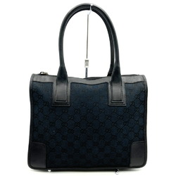 Gucci Handbag Tote Bag Black GG Canvas Leather Women's 000・0855 GUCCI
