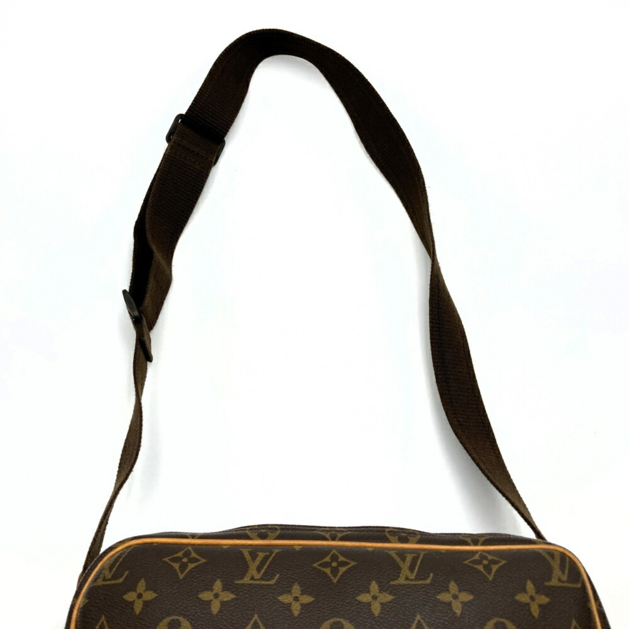 Louis Vuitton M45254 Reporter PM Shoulder Bag Brown Monogram Women's LOUIS VUITTON