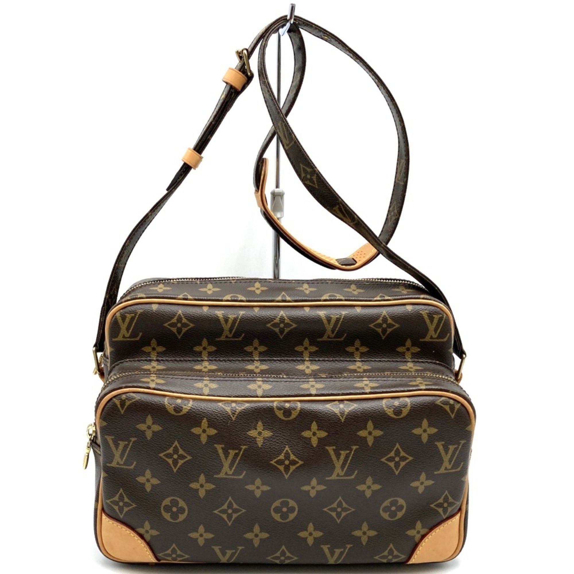 Louis Vuitton M45244 Nile Shoulder Bag Brown Monogram Women's LOUIS VUITTON