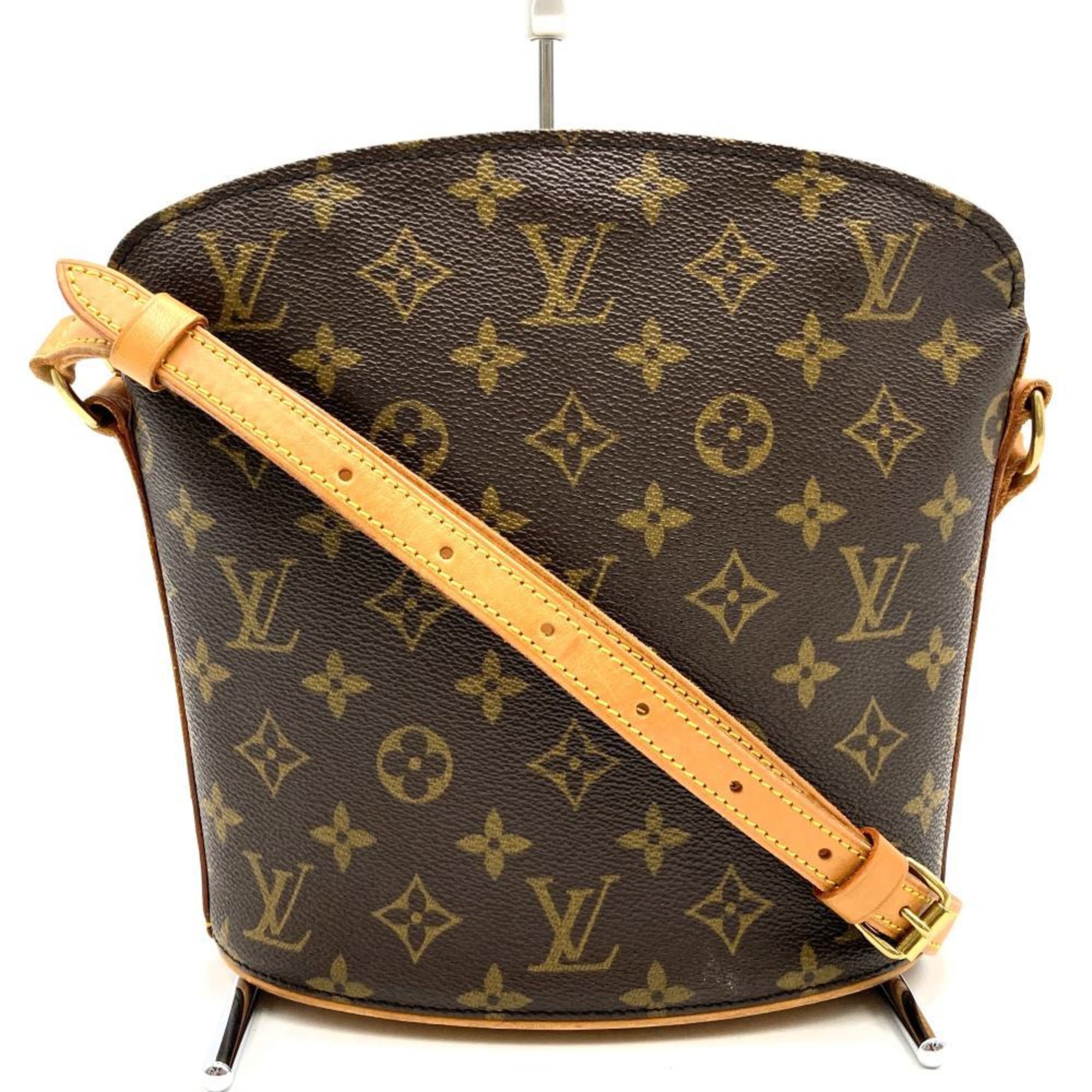 Louis Vuitton M51290 Drouot Shoulder Bag Brown Monogram Women's LOUIS VUITTON