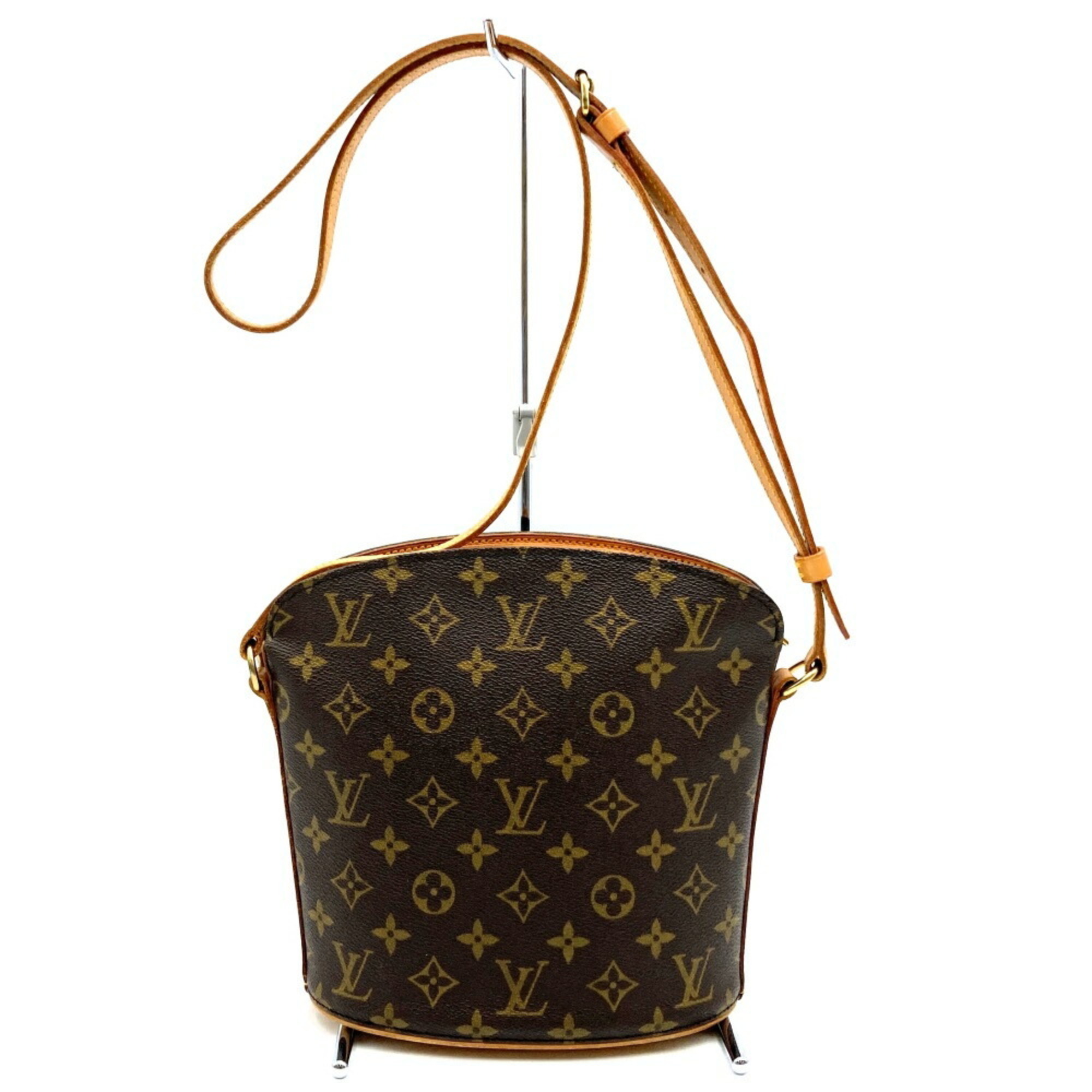 Louis Vuitton M51290 Drouot Shoulder Bag Brown Monogram Women's LOUIS VUITTON