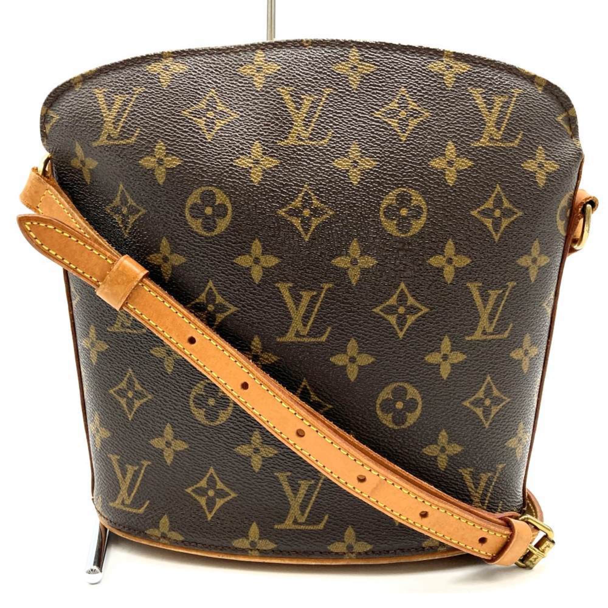 Louis Vuitton M51290 Drouot Shoulder Bag Brown Monogram Women's LOUIS VUITTON