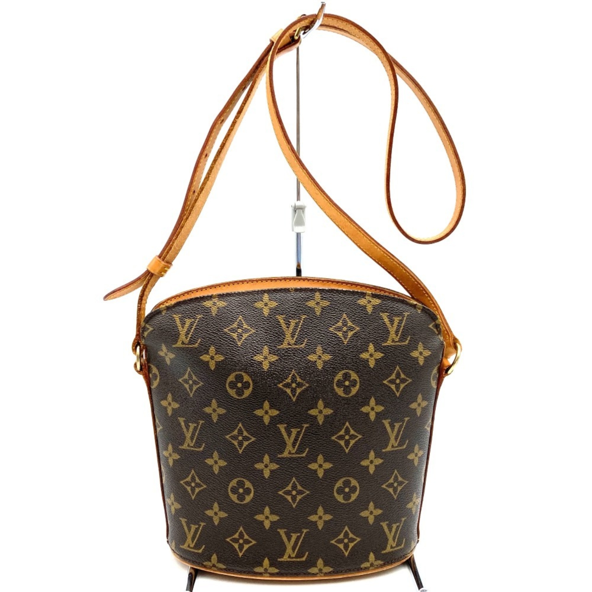 Louis Vuitton M51290 Drouot Shoulder Bag Brown Monogram Women's LOUIS VUITTON