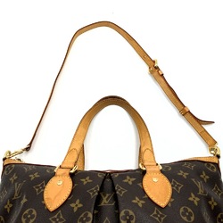 Louis Vuitton M40145 Palermo PM Tote Bag Shoulder 2way Brown Monogram Women's LOUIS VUITTON