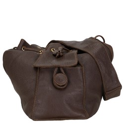 FENDI Bag Handbag Brown Leather Women's