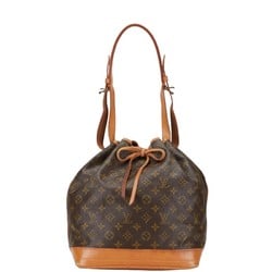 Louis Vuitton Monogram Noe Shoulder Bag M42224 Brown PVC Leather Women's LOUIS VUITTON