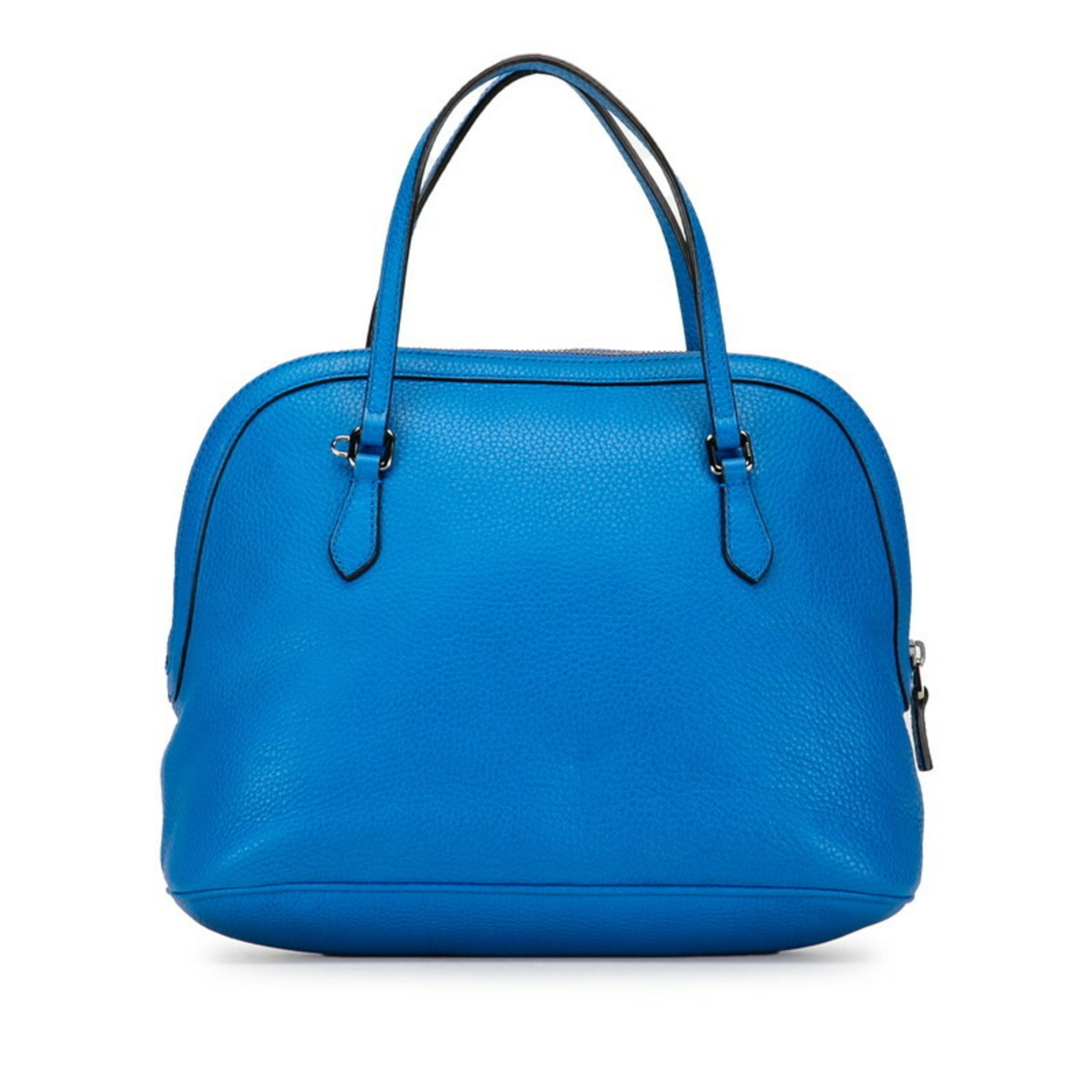 Gucci handbag shoulder bag blue leather ladies GUCCI