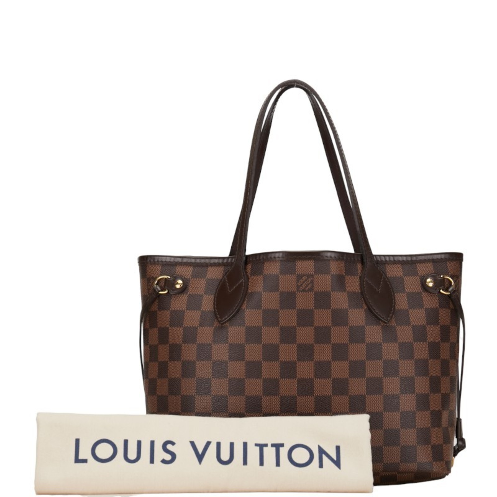 Louis Vuitton Damier Neverfull PM Handbag Tote Bag N51109 Brown PVC Leather Women's LOUIS VUITTON