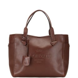 LOEWE handbag brown leather ladies