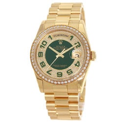 Rolex 118348ZEA Day-Date 50th Anniversary Bezel Diamond Watch K18 Yellow Gold/K18YG Men's ROLEX